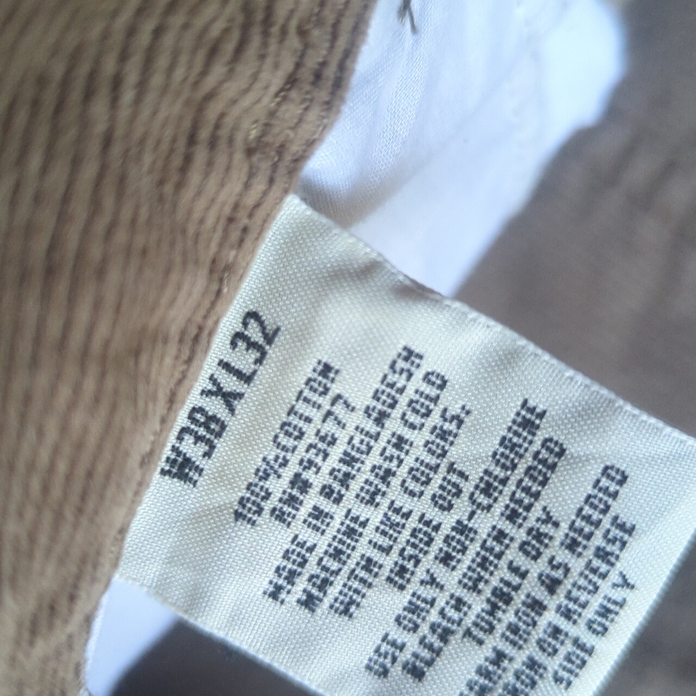 St. John's Bay Light Brown Corduroy Pants 38X32 - Picture 4 of 7